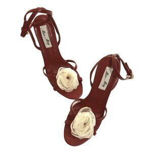 Miss May Lovers Lane Sandals in Red